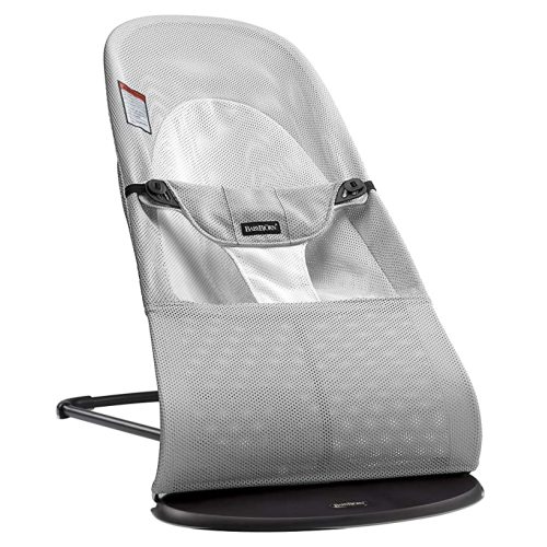 BabyBjörn Bouncer Balance Soft, Mesh, Silver/White (005029US)