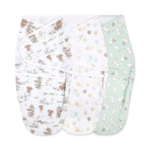 Baby Boys or Baby Girls Disney Swaddles, Pack of 3