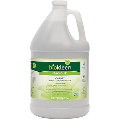Biokleen Bac-Out Enzyme Stain & Odor Remover - 128 Ounces - Destroys Stains & Odors Safely, for Pet Stains, Laundry, Diapers, Wine, Carpets, & More, Eco-Friendly, Non-Toxic