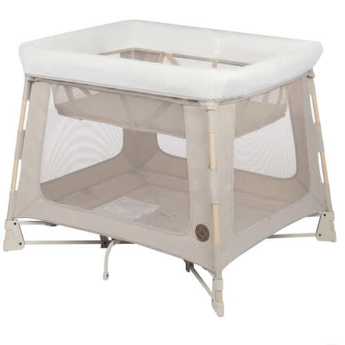 Maxi-Cosi Swift Baby Playpen with Mat, Baby Play Yards, Pack and Play with Bassinet - Portable Playpen for Babies and Toddlers, Classic Oat