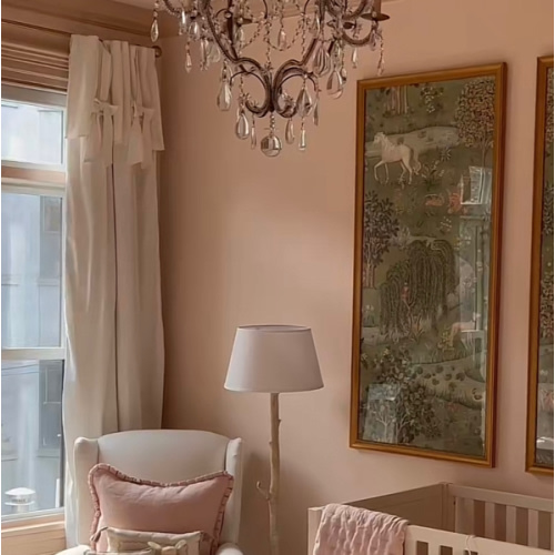 Evelyn Linen Blend Bow Valance Blackout Curtain