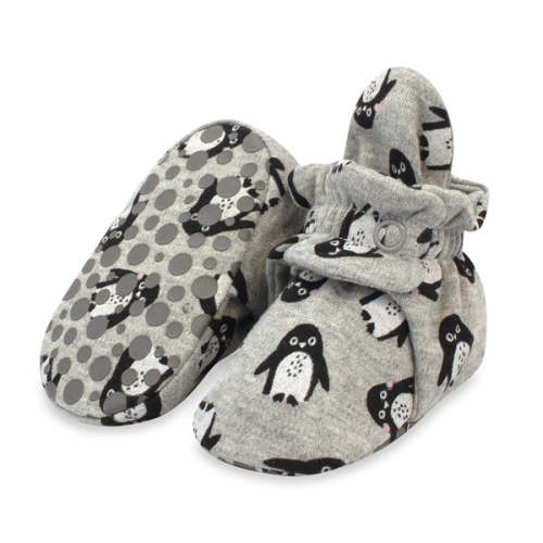 Cotton Gripper Baby Bootie (Penguin)