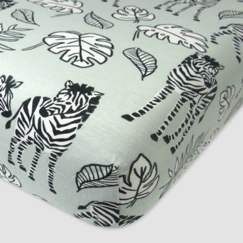 Honest Baby Organic Cotton Fitted Crib Sheet - Baby Zebra