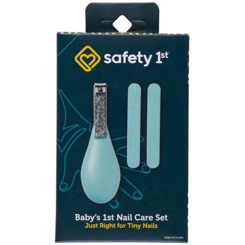 Safety 1ˢᵗ Baby's 1ˢᵗ Nail Care Clipper Emery Board Set, Sea Stone Aqua