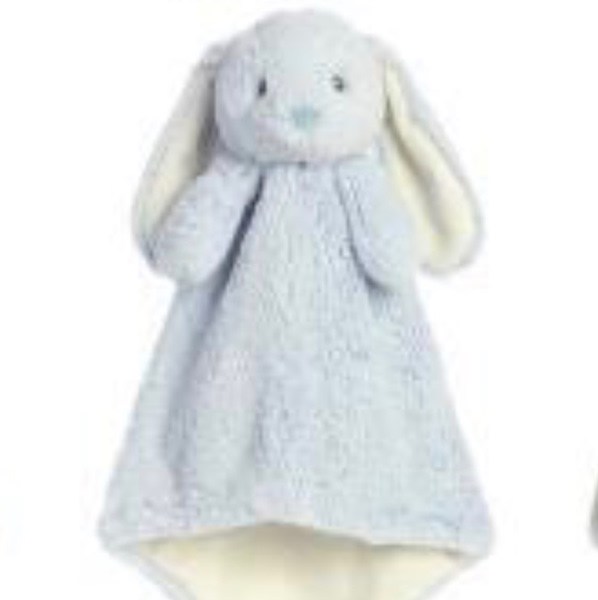 Personalized Animal Baby Lovey: Embroidered Plush Security Blanket