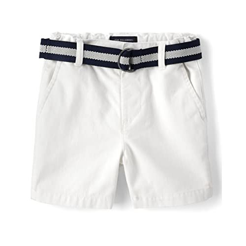 The Children's Place Baby Boys' and Toddler Twill Belted Chino Short