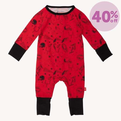 red game day modal magnetic convertible grow with me coverall – Magnetic Me
