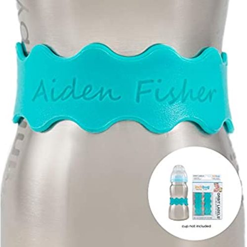 InchBug (4 Pack) Orbit Labels Personalized (Tropical Turquoise)