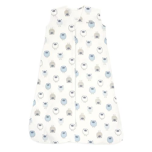 HALO SleepSack, 100% Cotton Wearable Blanket, Swaddle Transition Sleeping Bag, TOG 0.5, Sleepy Sheep, Small, 0-6 Months