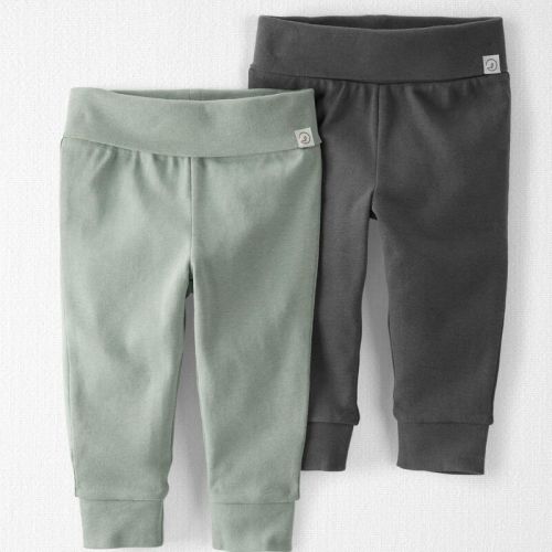 Green, Gray Baby 2-Pack Organic Cotton Joggers | Carter’s Oshkosh Canada