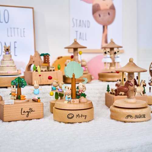 Music Box for Kids,Personalised Wooden Music Box,Engraved Name Music Box, Baby Shower Gift,Nursery Decor, Gift for Kid, Newborn Gift