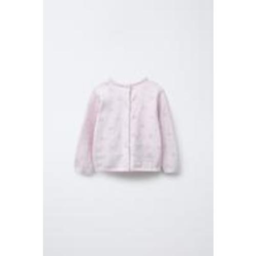 2-IN-1 COTTON SILK HEARTS JERSEY JACKET - Pink marl | ZARA United States