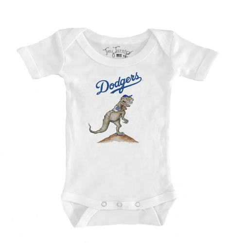 Infant Los Angeles Dodgers Tiny Turnip White TT Rex Bodysuit