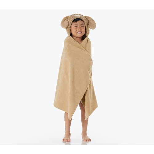 Faux-Fur Labradoodle Kid Hooded Towel