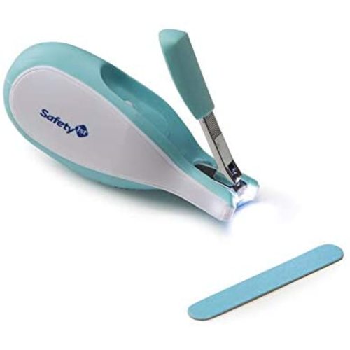 Safety 1st Sleepy Baby Nail Clipper With Built-in LED Light 2 Pack, Colors May Vary