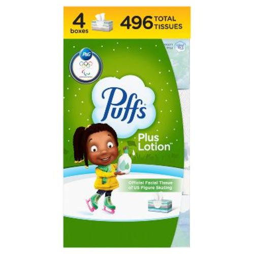 Puffs Plus Lotion Facial Tissue - 4pk/496ct