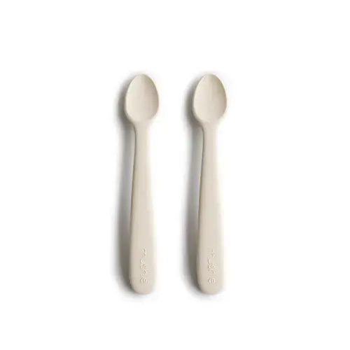Mushie Baby Spoon Set Ivory | Baby Bunting AU