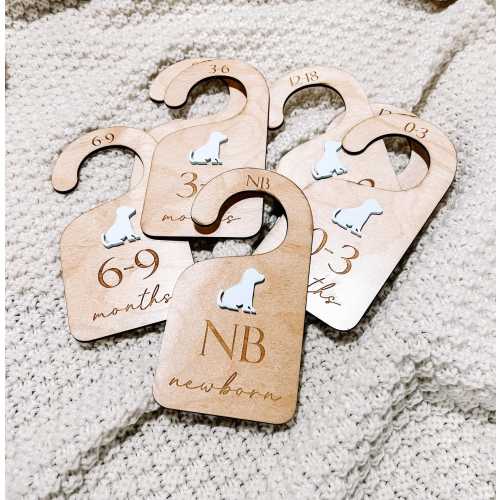 Puppy Baby Closet Dividers, clothes dividers, Puppy Nursery Theme, Clothes Size Markers, Dog Baby Closet Organizers, Baby Shower Ideas