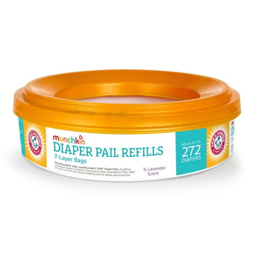 Munchkin Arm and Hammer Diaper Pail Refill Rings, 272 Count, 1 Pack