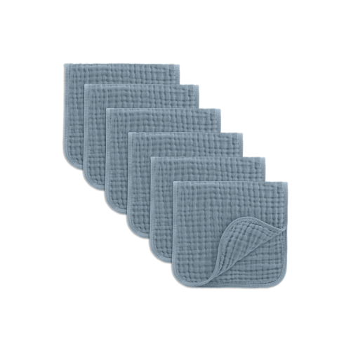 Muslin Burp Cloths - Pack of 6