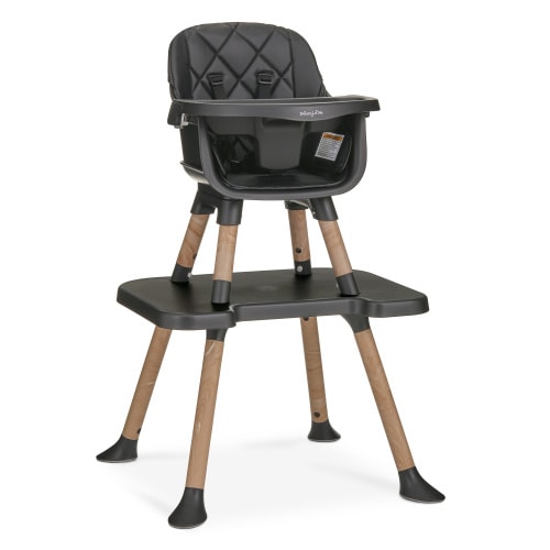 Dream On Me Luna 4 in 1 convertible Highchair, Black