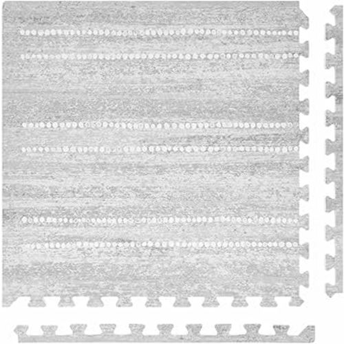 Alfombra de juego para bebé, 4 x 6 Dove Aspen, juego de 6 azulejos, alfombrilla de juego acolchada de espuma EVA para pisos, tapetes suaves entrelazados para bebés para suelos duros