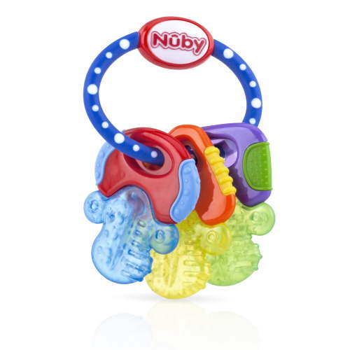 Luv N Care Nuby Icy Bite Keys Teether for Toddlers and Newborns - Refrigerator Safe, Easy Grip