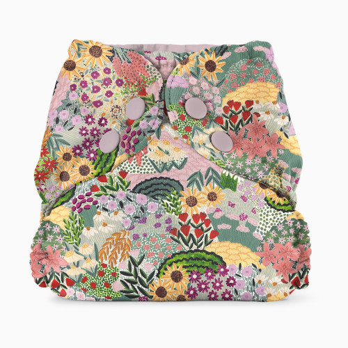 Esembly Recycled Diaper Cover (Outer) + Swim Diaper - Botanic Garden, Size 1 (7-17 Lbs)