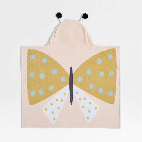 Butterfly Organic Cotton Hooded Baby Beach Towel