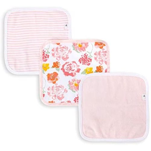 Washcloths, Absorbent Knit Terry, Super Soft 100% Organic Cotton