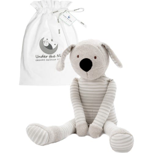 UNDER THE NILE Buddy the Dog Organic Egyptian Cotton Plush Toy