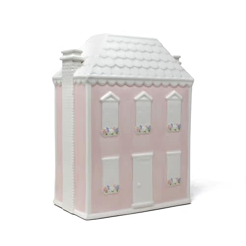 Child to Cherish Ceramic Bank for Girls, Pink Dollhouse