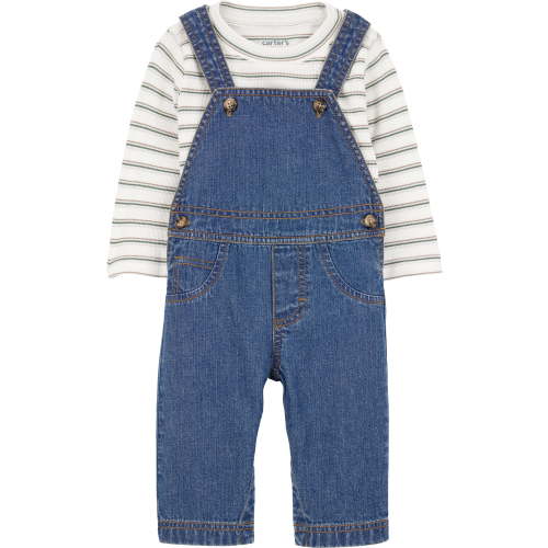 Carter's Child of Mine Baby and Toddler Boy Overalls Set, 2-Piece, Sizes 0/3-24 Months