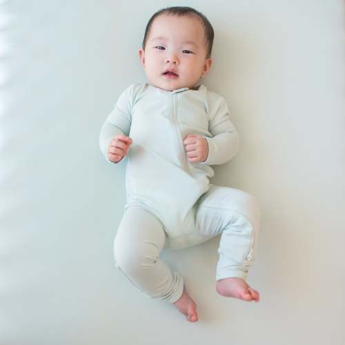 Zippered Romper in Dew