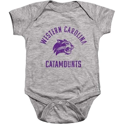 Western Carolina University Official One Color Logo Unisex Infant Snap Suit for Baby