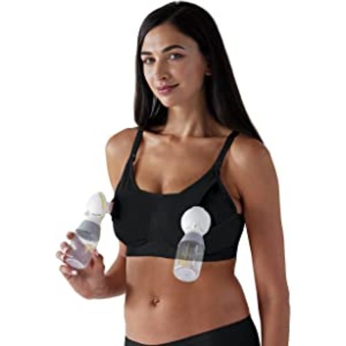 BRAVADO! DESIGNS Sustainable Hands-Free 2-in-1 Pumping & Nursing Bra | Seamless | Recycled Nylon Blend | S-XXL