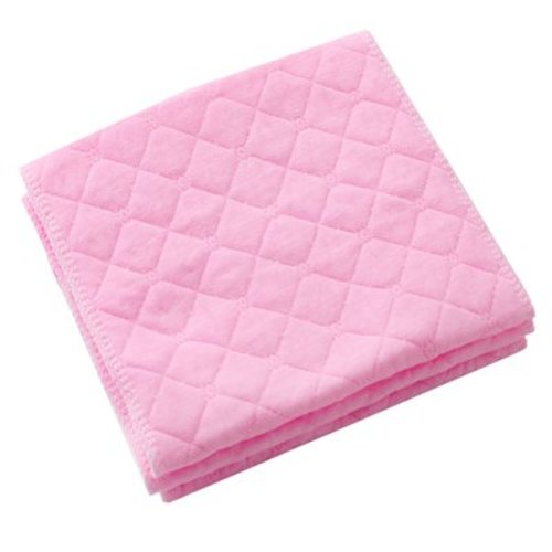 Ikeay Cotton Baby 3 Layer Washable Cloth Soft Flat Fold Cloth For Babies Baby Burp Cloths Reusable For Newborn Babies Toddlers Three-layer diaper small size 32*12cm red 10pc