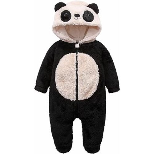 Newborn Furry Onesie Baby Fuzzy Suit Costume Outfits Adorable Cartoon Hoodies Unisex