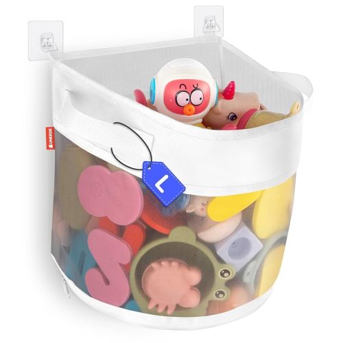 Amazon.com: UNEEDE Bath Toy Organizer,4 Gallons Bathtub Toy Storage Organizer,Quick Access Bath Toy Holder for Bathtub,Baby Organizere,Quick Dry Baby for Tub,Mesh Shower Caddy : Toys & Games