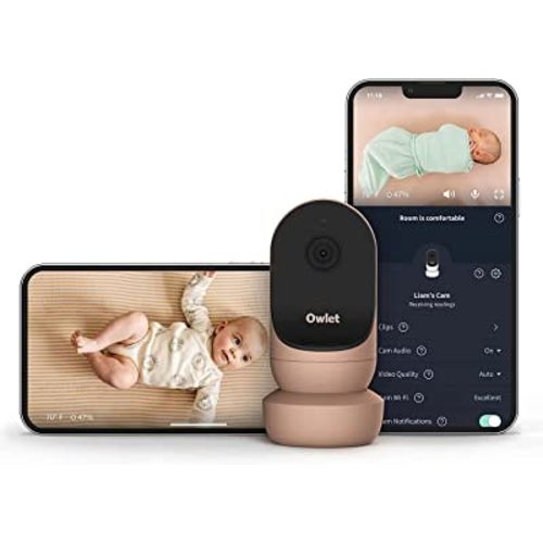 Owlet Cam 2 Dusty Rose Smart Baby Monitor Camera - Secure HD Video and Audio with Night Vision, 4x Zoom, Sound, Motion and Cry Notifications