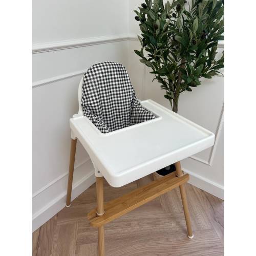Monochrome Gingham Cushion Cover | Ikea Antilop cushion cover | Matching cushion cover for highchair | highchair cushion cover | Ikea