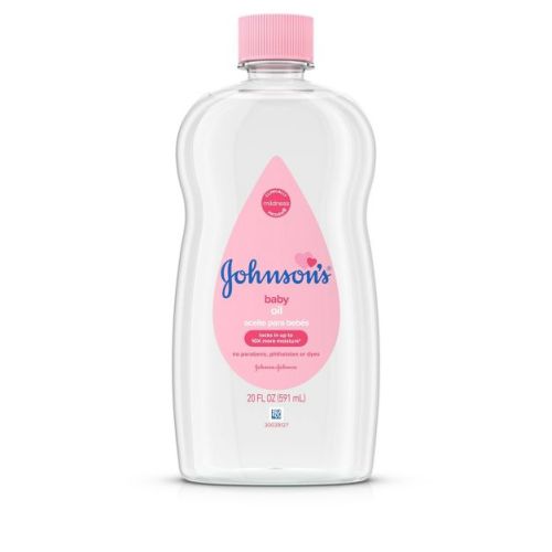 Johnson's Baby Body Pure Mineral Oil, Gentle & Soothing Massage Oil for Dry Skin - Original Scent - 20oz