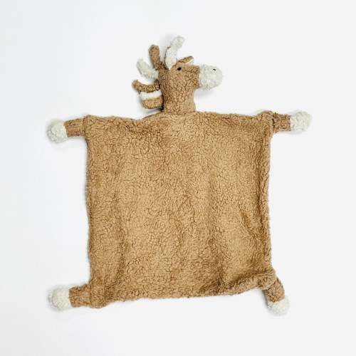 HORSE - Organic SHERPA Lovey Baby Security Blanket Cuddle Cloth