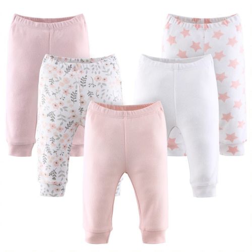 The Peanutshell Washable Floral Stars Cotton, Pants Girl's Size Newborn