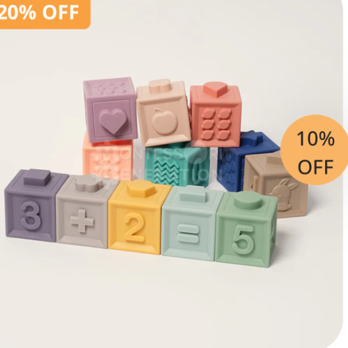 Montessori Squeaky Block Set - For Babies & Toddlers Alike!