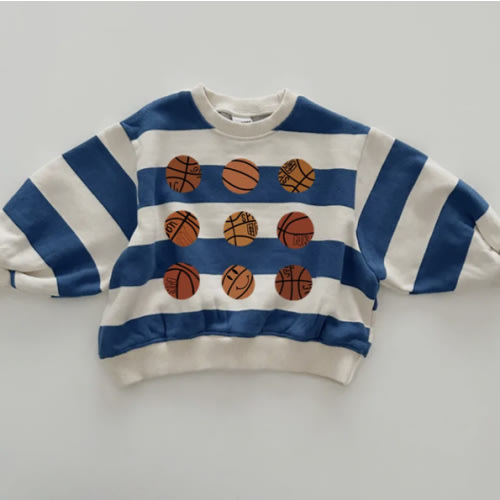 Baby & Kids Basketball Stripe Sweatshirt