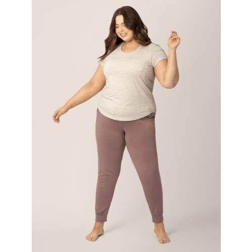 Everyday Maternity & Nursing T-shirt | Oatmeal Stripe