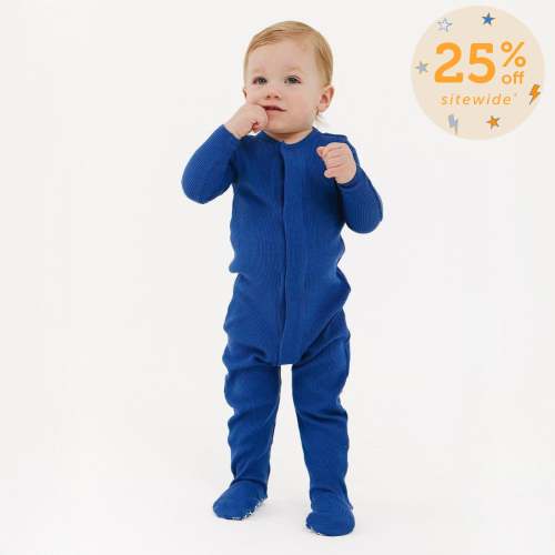 symphony blue waffle modal magnetic parent favorite footie – Magnetic Me