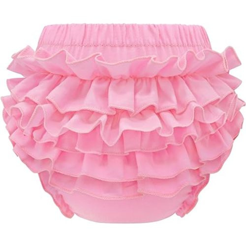 Olreco Baby Bloomers Diaper Covers for Girls Ruffle Bloomers for Toddler Girls Diaper Cover Baby Girl Shorts Infant Underwear