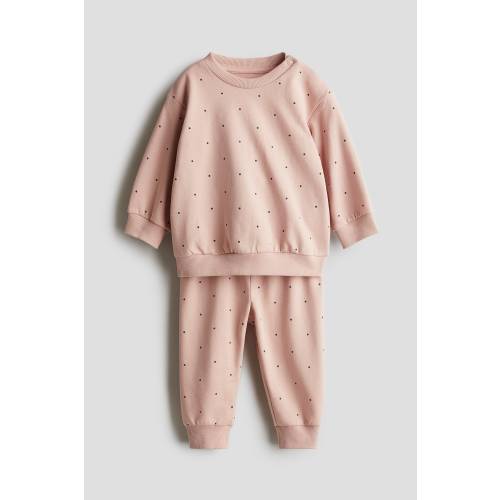 2-piece Sweatsuit, Regular waist, Round Neck, Pink